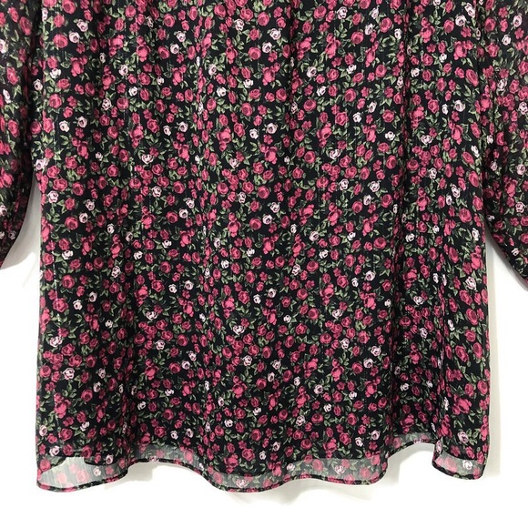 Reitmans | Floral Metallic Chiffon Blouse | 2X - Picture 4 of 16